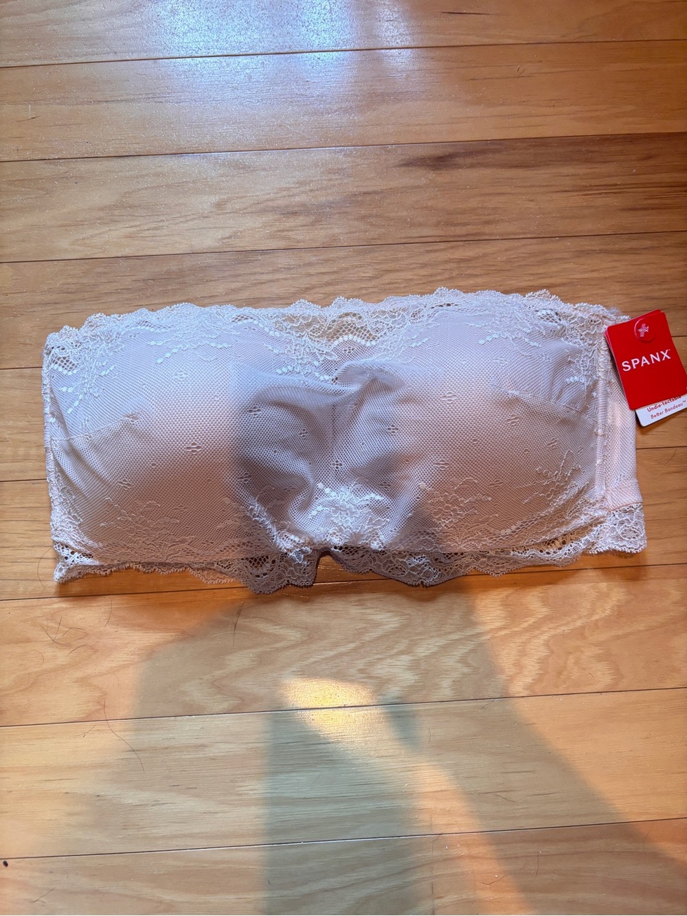SPANX Lace Bandeau in Light Pink